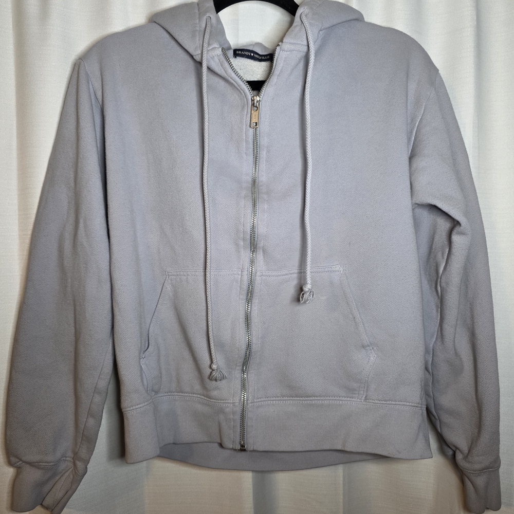 Brandy Melville Light Grayish blue Fleece Hoodie